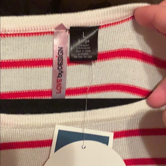 Striped Ruffle sleeve sweater - Picture 2 of 3